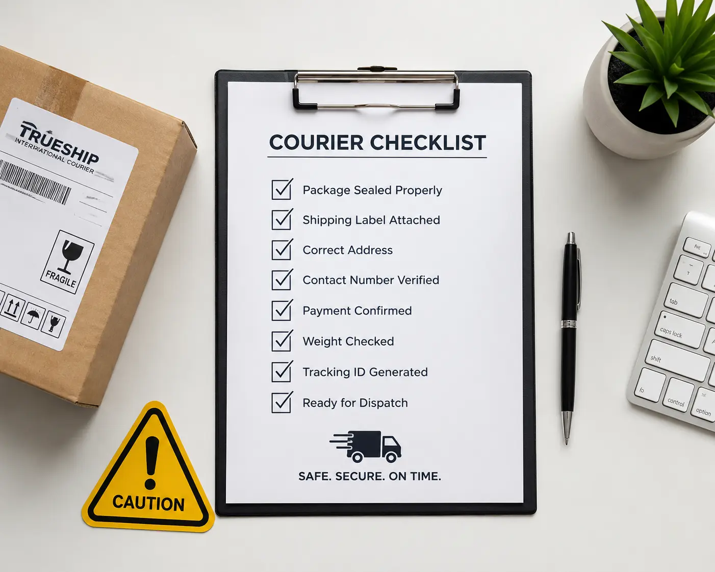 Checklist of restricted and prohibited items for international courier