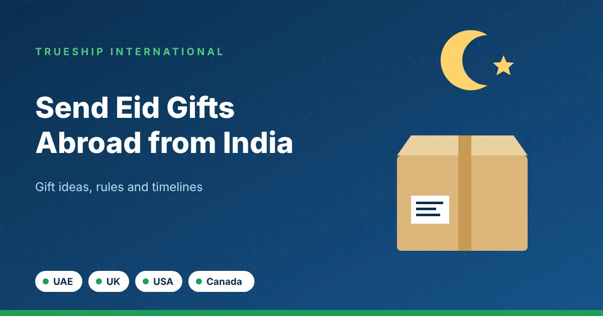 Send Eid Gifts Abroad from India: Ideas, Rules and Timelines - TrueShip International
