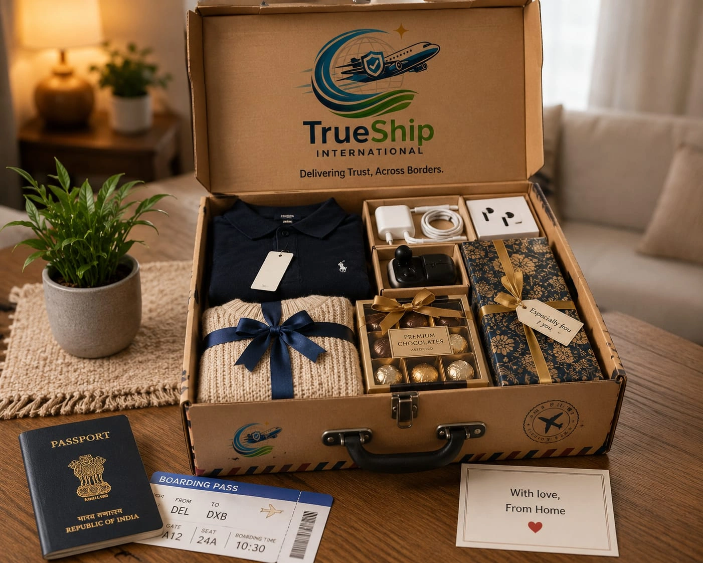 NRI packing gifts to send to family in India
